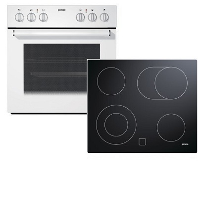 Фурна и плот за вграждане - GORENJE-BC5106ZW + ECD615ESC