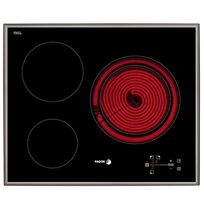 Стъклокерамичен плот за вграждане 3 зони - FAGOR 2V-33TAX