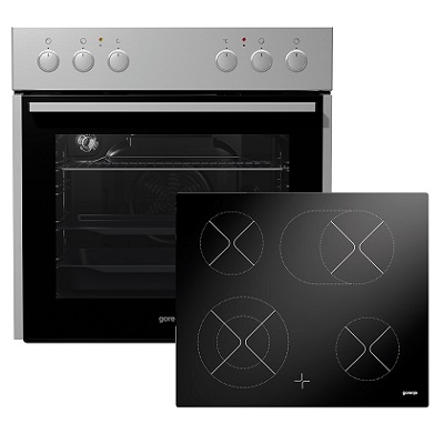 Фурна и плот за вграждане GORENJE-BC617E11X + ECD620AX