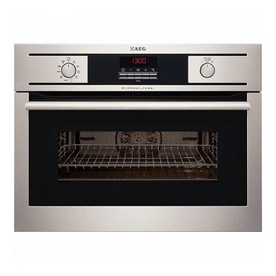 Мултифункционална фурна за вграждане с интегрирани микровълни 43л - AEG KM440001M