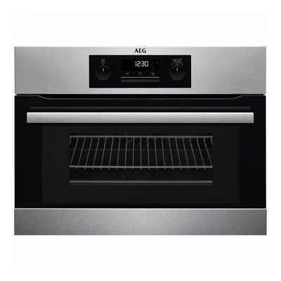 Мултифункционална фурна за вграждане с интегрирани микровълни 42л - AEG KMK361000M