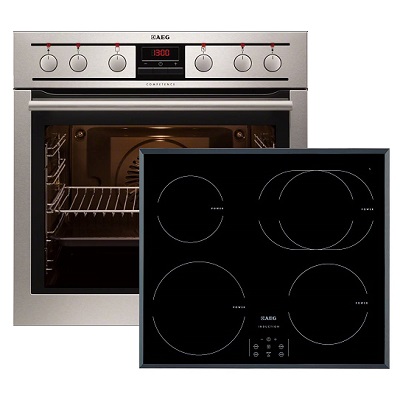 Фурна и плот за вграждане AEG-EE3003011M + HE634250F-B