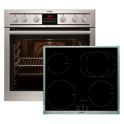 Фурна и плот за вграждане AEG-EE3003011M + HE634250XB