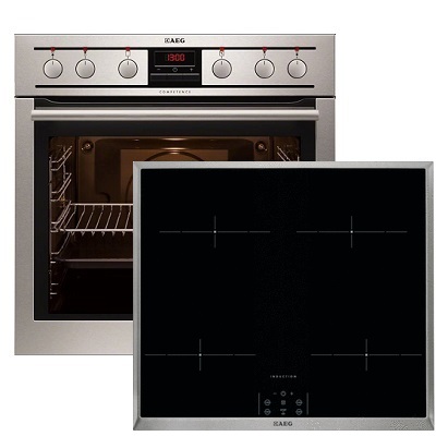 Фурна и плот за вграждане - AEG-EE3003011M + HEM63400XB
