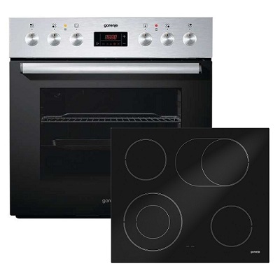 Фурна и плот за вграждане GORENJE-BC636X + ECD620SC