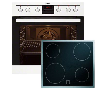 Фурна и плот за вграждане - AEG-EE3503020W + CE5800