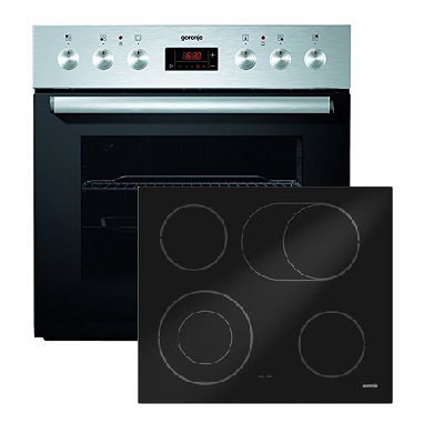 Фурна и плот за вграждане GORENJE-BC5306PX + ECD620SC