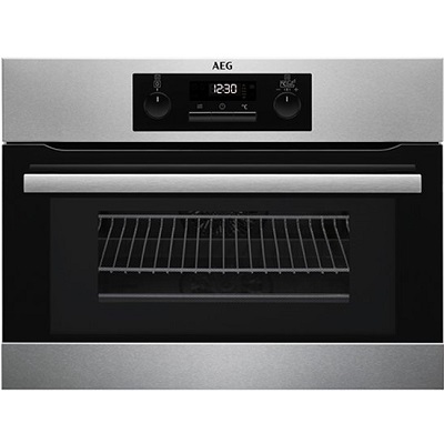 Мултифункционална фурна за вграждане с интегрирани микровълни 42л - AEG KMS361000M