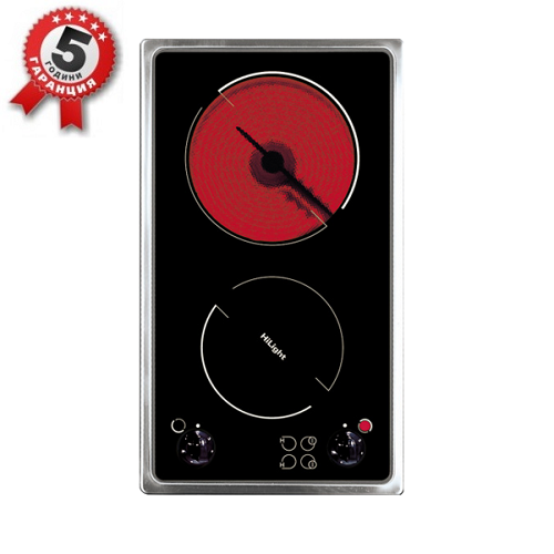 ПЛОТ СТЪКЛОКЕРАМИЧЕН 2 ЗОНИ - HANSA BHCI35133030