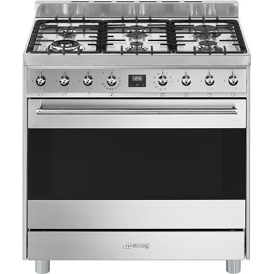 Комбинирана готварска печка 90см - SMEG C9GMX9