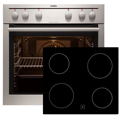Фурна и плот за вграждане AEG-EE2000201M + CE5800