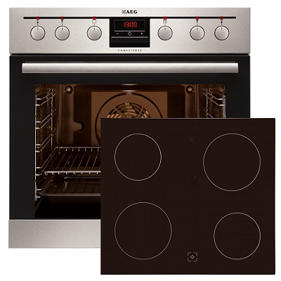 Фурна и плот за вграждане AEG-EE3003061M + EHE155