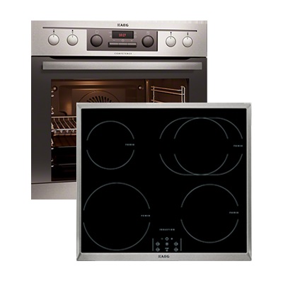 Фурна и плот за вграждане AEG-EE4013031M + HE634250X-B
