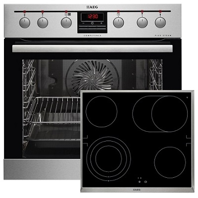 Фурна и плот за вграждане AEG-EE3013521M + HE604070XB