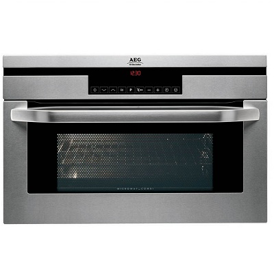 Мултифункционална фурна за вграждане с интегрирани микровълни 31л - AEG KB9810E-M