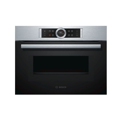 Мултифункционална фурна за вграждане с интегрирани микровълни 45л - BOSCH CMG633BS1