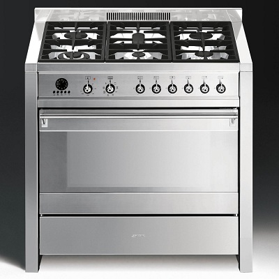 Комбинирана готварска печка 90см - SMEG A1-7