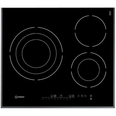 Стъклокерамичен плот за вграждане 3 зони - INDESIT VRO632TDB