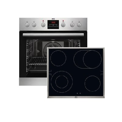 Фурна и плот за вграждане AEG-EPS33102ZM + HE604060XB