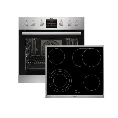 Фурна и плот за вграждане AEG-EPS33102ZM + HE604070XB