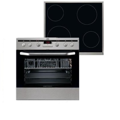Фурна и плот за вграждане AEG-E335125M + HK604000XB