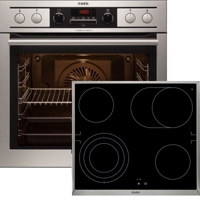 Фурна и плот за вграждане - AEG-EE4003011M + HE604070XB
