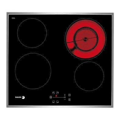 Стъклокерамичен плот за вграждане 4 зони - FAGOR 2V-32TAX