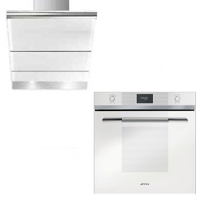 Комплект фурна за вграждане и аспиратор SMEG-SF106B + KTS75BC