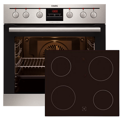 Фурна и плот за вграждане AEG-EE3003021M + CE5800