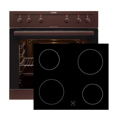 Фурна и плот за вграждане AEG-EE3000021D + CE5800