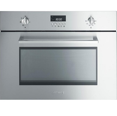 Мултифункционална фурна за вграждане с интегрирани микровълни 37л - SMEG SC445MCX1