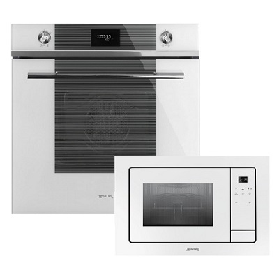 Комплект фурна и микровълнова за вграждане - SMEG SFP6101TVB1+FMI120B
