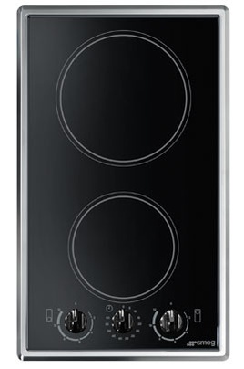 Плот стъклокерамичен 2 зони - SMEG SE32TCX