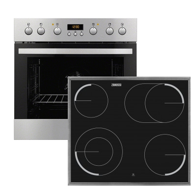 Фурна и плот за вграждане - ZANUSSI-ZOU35802 + ZEV6046XBA